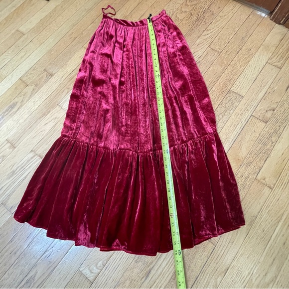 Women's Ralph Lauren Vintage Pleated Crushed Velvet Skirt NWT - Picture 8 of 14